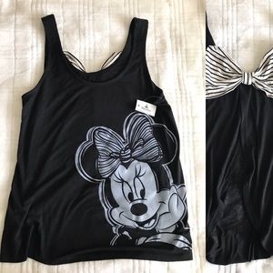 NWT MINNIE MOUSE OPEN BACK BOW TANK TOP- SMALL